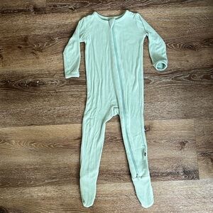 Kyte Baby Bamboo Ribbed Footie Pajama Sage